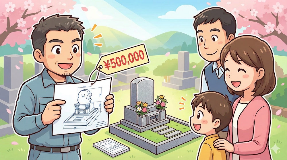 【相談事例】予算50万円でお墓は建てられる？〜実際の施工例と工夫のポイント〜